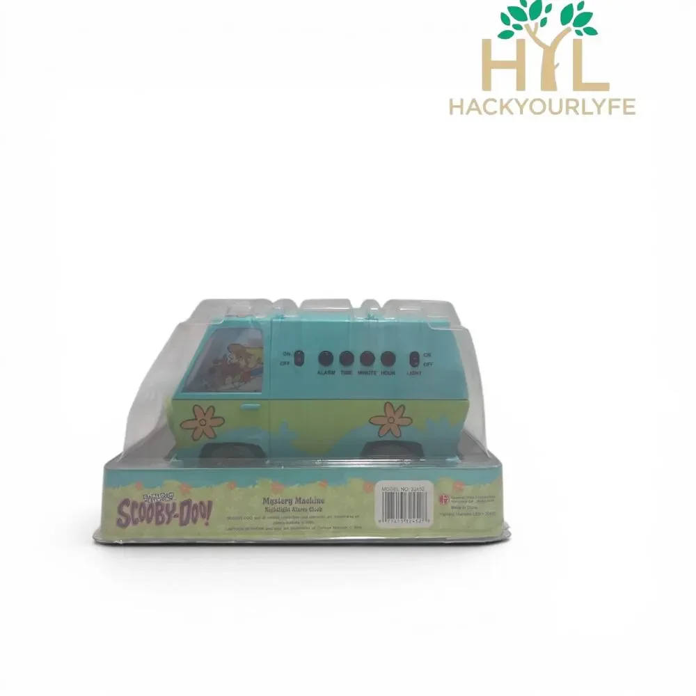Scooby Doo Mystery Machine Nightlight Alarm Clock Vintage 2001 New In Box